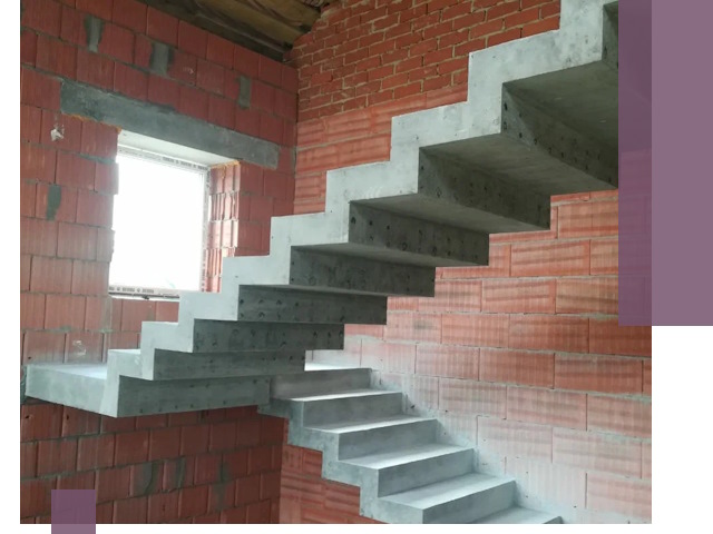 Бетонные лестницы под ключ в Кизляре: монтаж, демонтаж, ремонт