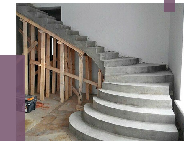 Изготовление бетонных лестниц под ключ в Кизляре от 19814 руб. | ПРОЛЁТ-Кзр