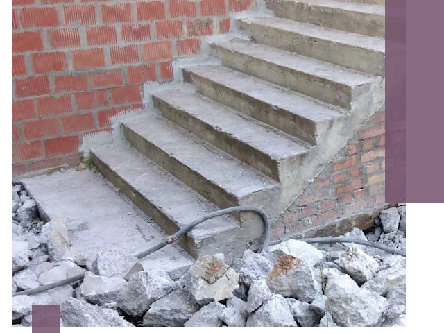 Демонтаж бетонных лестниц в Кизляре: быстро и безопасно