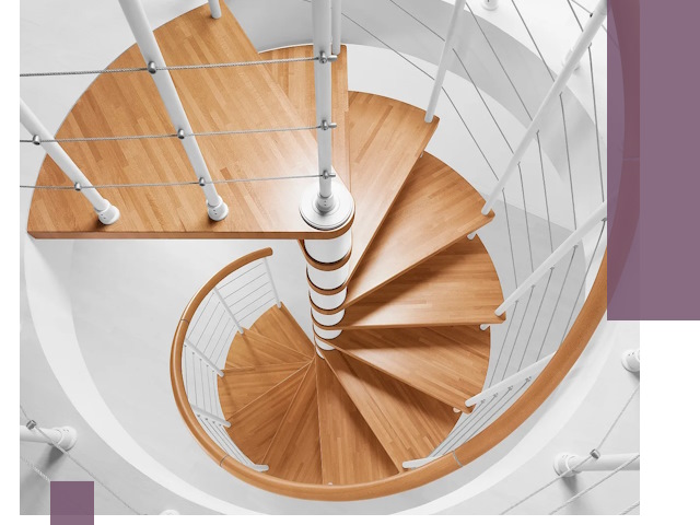 Изготовление винтовых лестниц под ключ в Кизляре