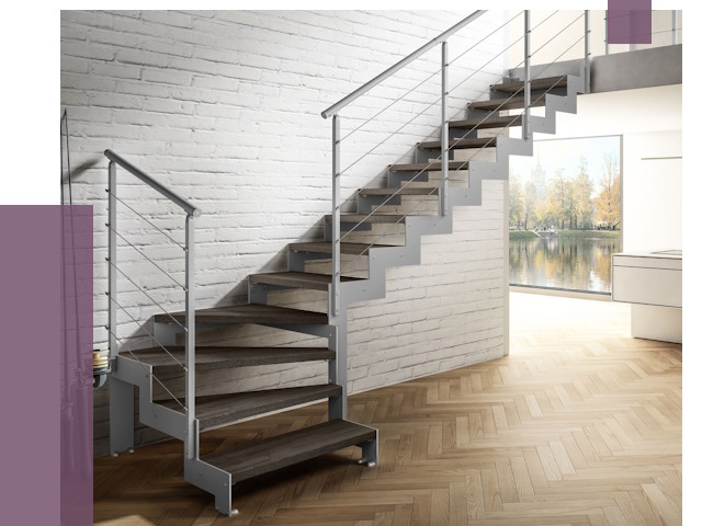 Г-образные лестницы под ключ в Кизляре от 36834 руб. | ПРОЛЁТ-Кзр