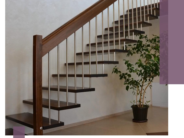 Лестницы на больцах под ключ в Кизляре – изготовление и монтаж