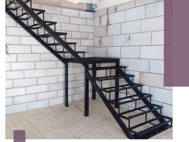 Лестницы на металлокаркасе под ключ в Кизляре — изготовление и монтаж