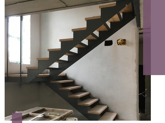 Изготовление лестниц на металлокаркасе в Кизляре от производителя