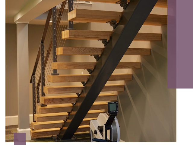 Лестницы на монокосоурах под ключ в Кизляре - изготовление и монтаж