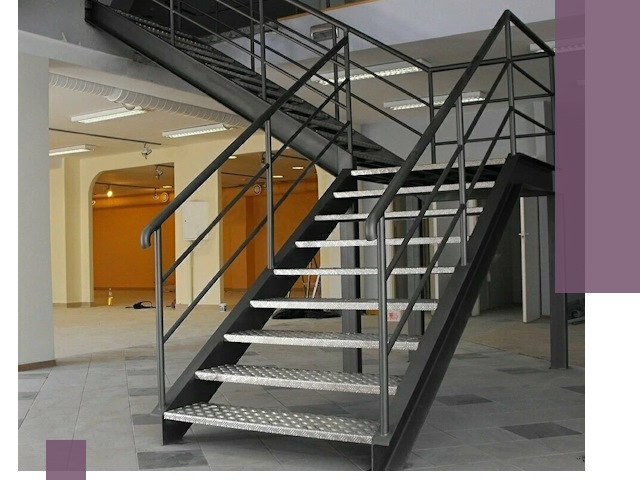 Лестницы для офиса в Кизляре: изготовление, монтаж, демонтаж