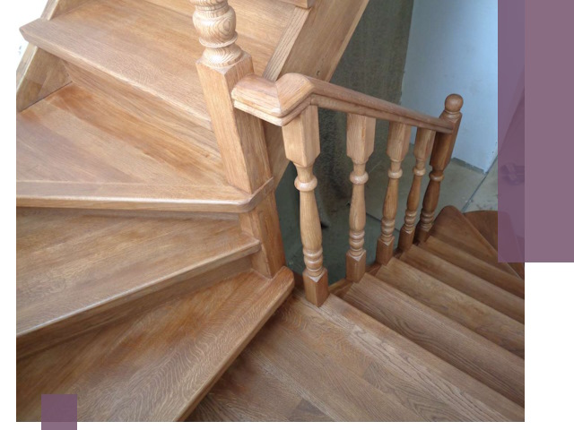 Дубовые лестницы под ключ в Кизляре: изготовление и монтаж