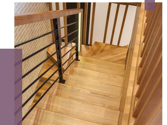 Лестницы из ясеня в Кизляре под ключ от 9958 руб. 