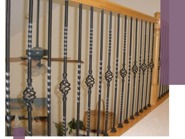 Изготовление и монтаж кованных перил в Кизляре под ключ