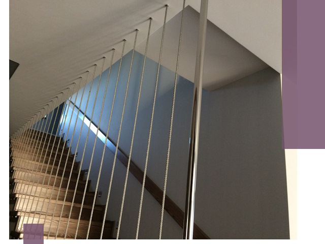 Тросовые перила под ключ в Кизляре — производство и монтаж