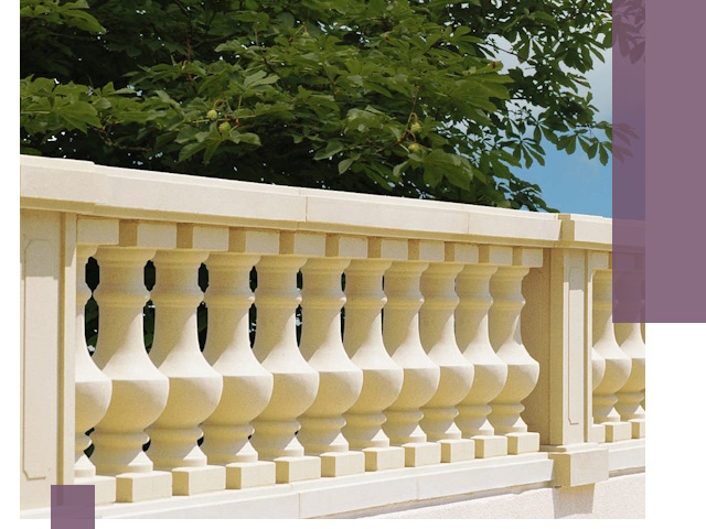 Установка балюстрады в Кизляре: изготовление и монтаж под ключ