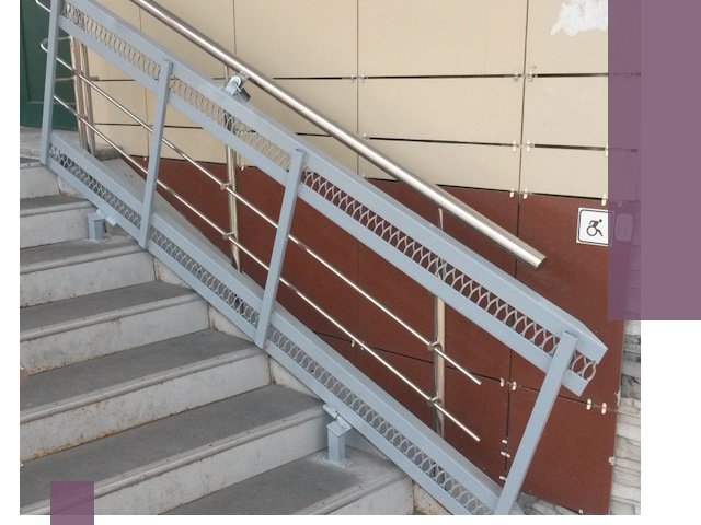 Изготовление откидных пандусов под ключ в Кизляре