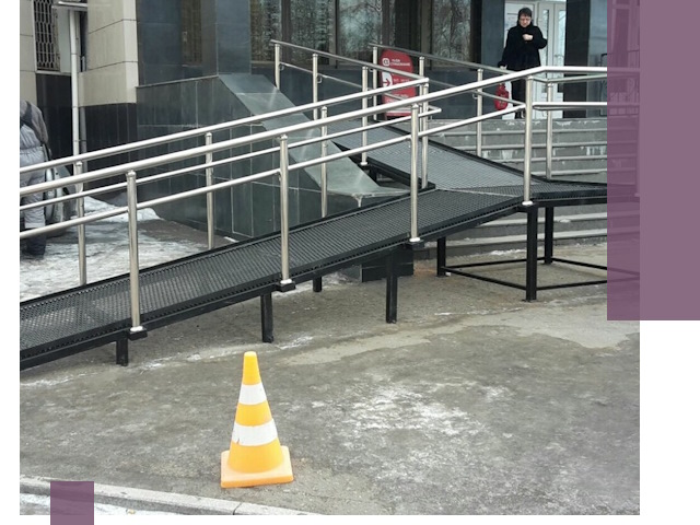 Стационарные пандусы под ключ в Кизляре — изготовление и монтаж