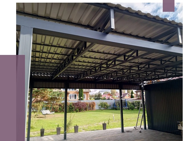 Монтаж навесов в Кизляре от 7316 руб. — установка навеса | ПРОЛЁТ-Кзр