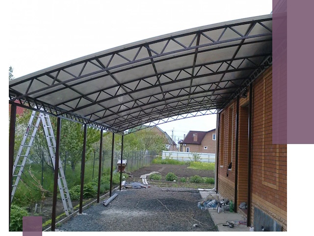 Профессиональный монтаж навесов под ключ в Кизляре