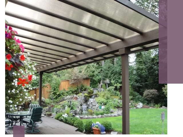 Навесы из поликарбоната под ключ в Кизляре быстро и надёжно