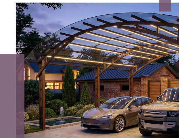 Металлические навесы в Кизляре от 12600 руб. под ключ — ПРОЛЁТ-Кзр