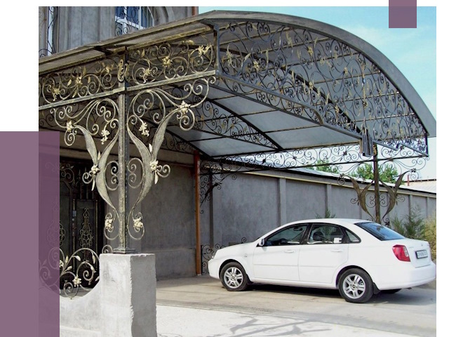 Кованые навесы в Кизляре от 14479 руб. | ПРОЛЁТ-Кзр