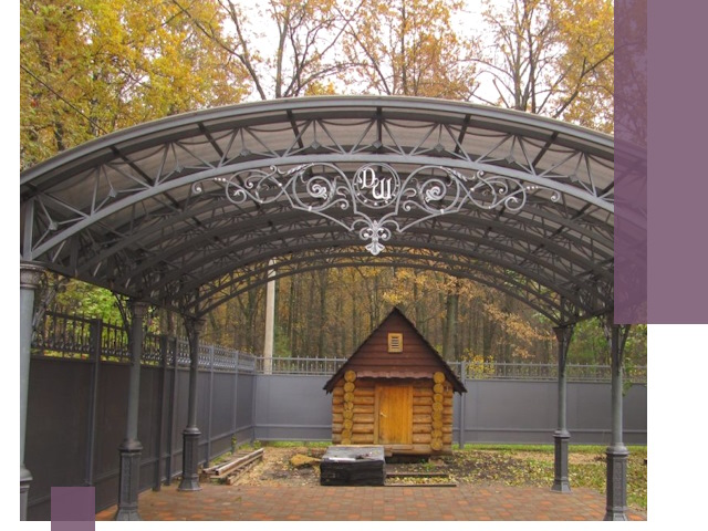 Кованые навесы премиум-класса под заказ в Кизляре