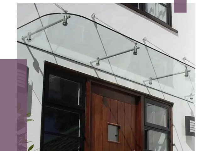 Стеклянные козырьки в Кизляре от 18798 руб. | ПРОЛЁТ-Кзр