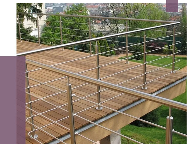 Алюминиевые парапеты в Кизляре под ключ от 7722 руб. 