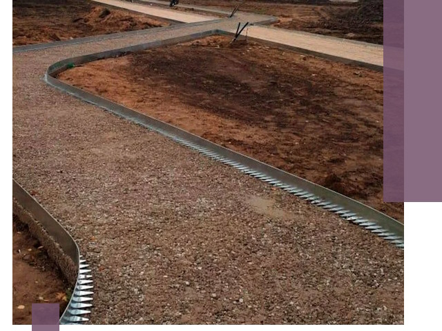 Металлические бордюры под ключ в Кизляре — изготовление и монтаж