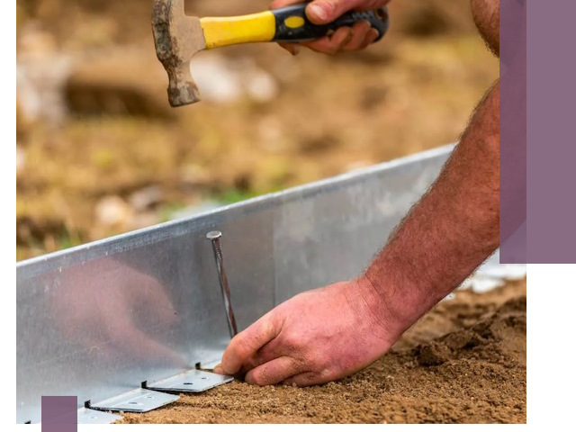 Монтаж металлических бордюров в Кизляре быстро и качественно