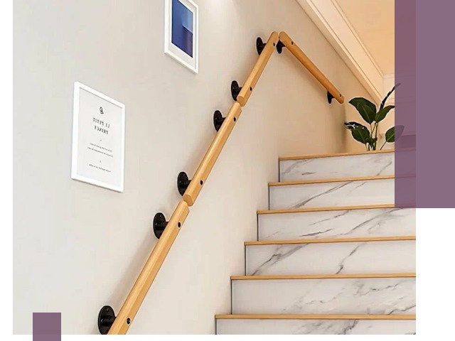 Поручни металлические и деревянные под ключ в Кизляре