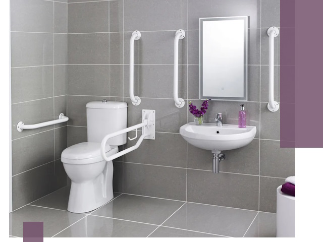 Поручни для санузлов в Кизляре: установка, ремонт и монтаж